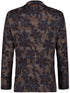 Brown Flower Check Blazer
